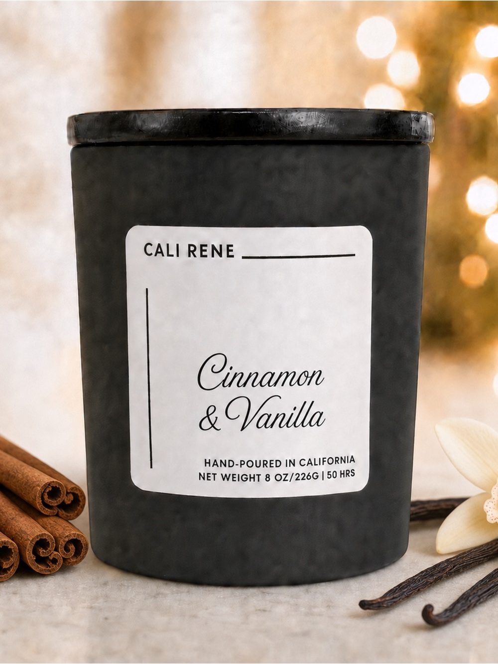 Cinnamon & Vanilla Coconut Wax Candle 8 oz